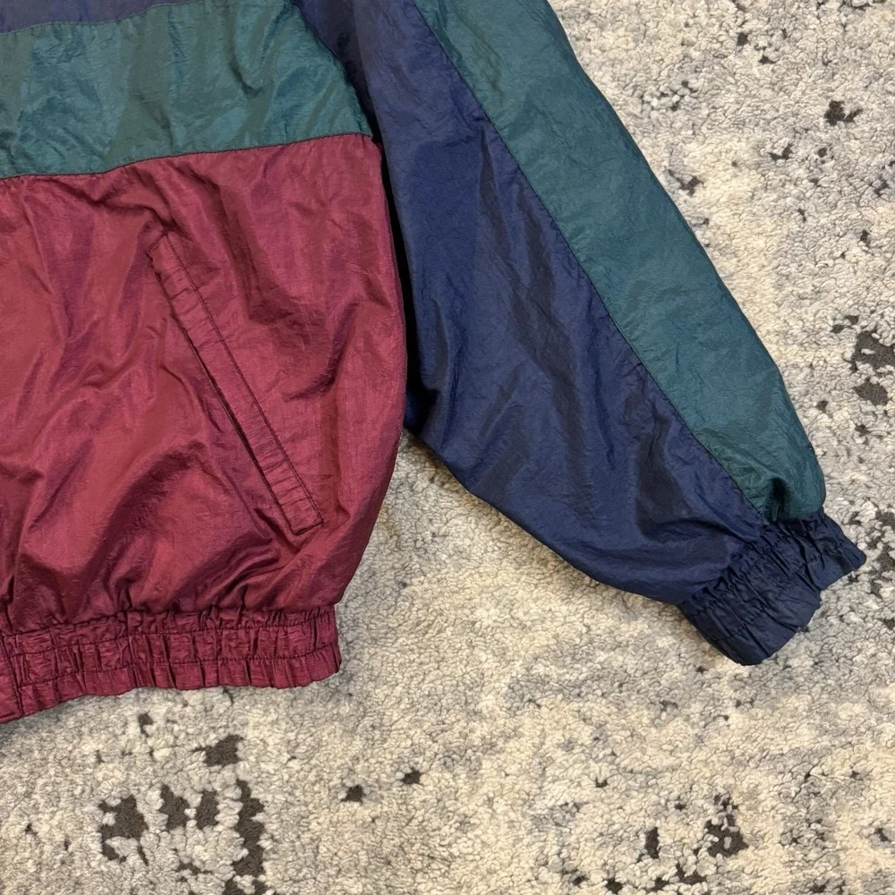 Vintage Wilson Thomas E. Wilson Colorblock Windbreaker Jacket Size Large